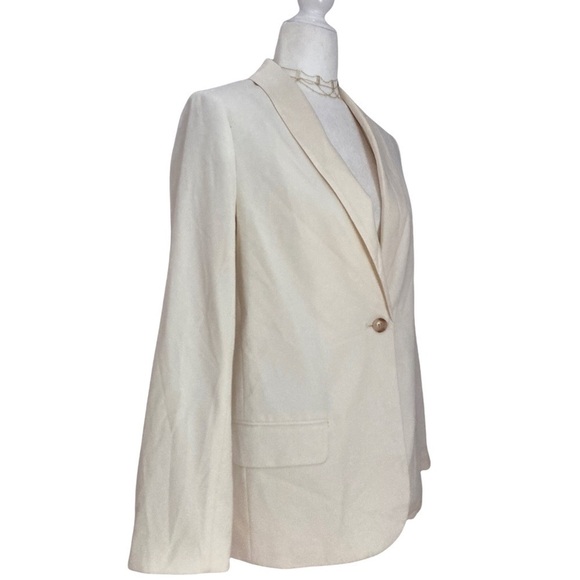 Elizabeth and James single Button Blazer Silk Lapel - Picture 8 of 9